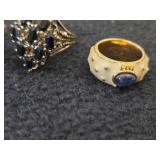 Lot of (4) Gemstone Rings