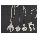 Lot of (4) Pendant Necklaces