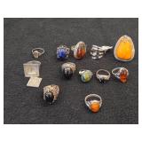 Lot of (12) Rings