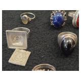 Lot of (12) Rings