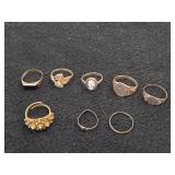 Lot of (8) Rings