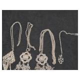 Lot of (4) Pendant Necklaces