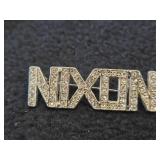 8.5-grams Sterling Silver Nixon Pin with Embedded Gems