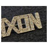 8.5-grams Sterling Silver Nixon Pin with Embedded Gems