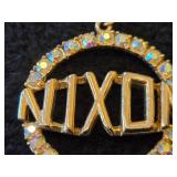 13-grams Gold / Sterling Silver Nixon Pendant with Embedded Gems