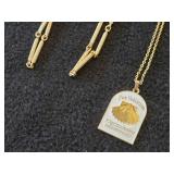 Lot of (8) Gold-toned Necklaces and Chains