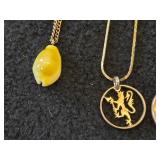 Lot of (8) Gold-toned Necklaces and Chains