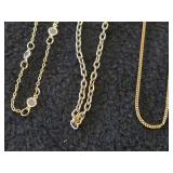 Lot of (8) Gold-toned Necklaces and Chains