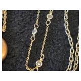 Lot of (8) Gold-toned Necklaces and Chains