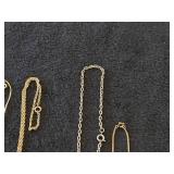 Lot of (8) Gold-toned Necklaces and Chains