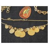 Lot of (5) Gold-toned Necklaces