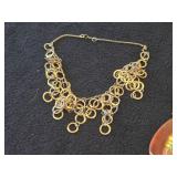 Lot of (5) Gold-toned Necklaces