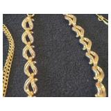 Lot of (5) Gold-toned Necklaces
