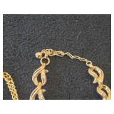 Lot of (5) Gold-toned Necklaces