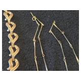 Lot of (5) Gold-toned Necklaces