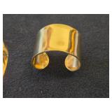 Charles Albert Gold Metal Alchennia Collar Necklace + Cuff Bracelet