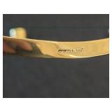 Charles Albert Gold Metal Alchennia Collar Necklace + Cuff Bracelet