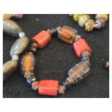 Lot of (8) Stretch Beaded Bracelets