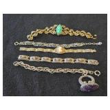 Lot of (5) Vintage style Bracelets