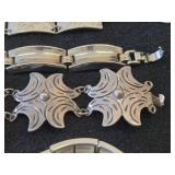 Lot of (5) Silver-toned Bracelets