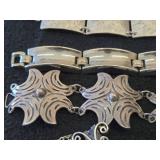 Lot of (5) Silver-toned Bracelets