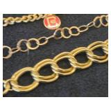 Lot of (5) Gold-tone Bracelets