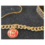 Lot of (5) Gold-tone Bracelets