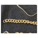 Lot of (5) Gold-tone Bracelets