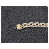 55.6-grams (total) Sterling Silver Bracelet + Cuff Bracelet