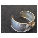 55.6-grams (total) Sterling Silver Bracelet + Cuff Bracelet