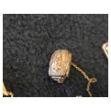 Vintage 11.4-grams (total) 10K Gold - Lot of (4) Fraternity Pins from 1950's