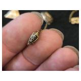 Vintage 11.4-grams (total) 10K Gold - Lot of (4) Fraternity Pins from 1950's