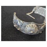 Lot of (7) Bracelets - Silver-tone Cuff Bracelets (x5) + Silver-tone Camel Hamsa Egyptian Metal Hinged Bracelet + Silverplate Bangle Bracelet