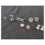 Lot of (4 Sets) Cuff Links + Extras
