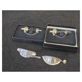 Lot of (4) Scandinavian Style Hair Barrettes