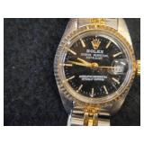 Rolex Oyster Perpetual Datejust Ladies Chronometer Wrist Watch with 25mm Stainless Steel Case and Two-Tone 18K Gold & Steel Jubilee Bracelet