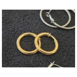 Lot of (7 Sets) Earrings - Gold and Silver toned