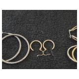 Lot of (7 Sets) Earrings - Gold and Silver toned