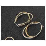 Lot of (7 Sets) Earrings - Gold and Silver toned