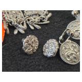 Lot of (7 Sets) Clip-on Earrings | Silver-tone