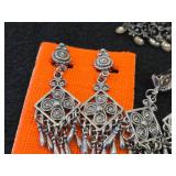 Lot of (7 Sets) Clip-on Earrings | Silver-tone