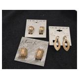 Lot of (3 Sets) Clip-on Earrings