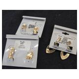 Lot of (3 Sets) Clip-on Earrings