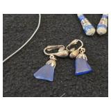 (5 Sets) Clip-on Earrings + Necklace with Matching Earrings