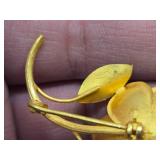 7-grams 18K Gold Flower Pin