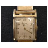 Vintage 1940's - 1950's Lord Elgin 14K Gold Filled Case Wrist Watch