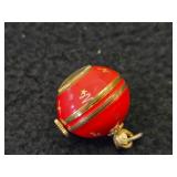 Dulux Swiss Ball Watch (red enamel with gold stars)