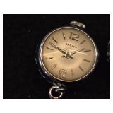 (2) Ornata Swiss Made Pendant Watches + (1) Chain 24' 925 Silver (4.5-grams)