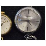 Ornata Swiss Made Pendant Watch + Nivida Pendant Watch  + (1) Chain 32' 830S Silver (9-grams)