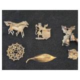 72.5-grams (total) 925 Silver - Lot of (6) Pins